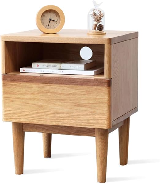 Furniture Coffee Table, Oak Bedside Table Solid Wood Side Table Corner