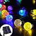 Solar String Lights, EveShine 19.7 ft 30 LED Outdoor Solar Powered Crystal Ball Globe String Lights for Garden, Path, Patio, Yard, Home, Halloween, Chrismas Tree, Parties