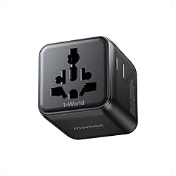 MOMAX Mini Universal Travel Adapter Worldwide, 2