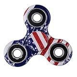 BING RUI CO Fidget Spinner - Decompression Hand Spinner Toy With Premium Hybrid Ceramic Bearing - Finger Toy, Perfect For ADD, ADHD, Anxiety, and Autism Adult Children (bule)