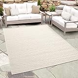 Orian Rugs Jersey Home Indoor/Outdoor Organic Cable Knit Sweater Area Rug, 7'7