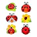 MORCART 6PCS Cute Ladybug Magnets for Fridge, Animal Magnets for Refrigerator Kitchen Office Classroom Lockers Teacher Students Whiteboards