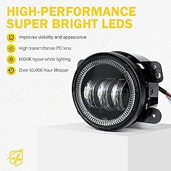 Xprite 4" Inch Fog Lights | 60W LED Fog Light with