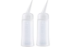 driew Applicator Bottles for Hair, 5oz Hair Squeeze Bottle with Angle Tip Color Applicator Bottle Hair Dye Bottle Pack of 2