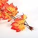 YSBER 12pcs 92 Inch Artificial Ivy Red Maple Leaf Leaves Garland Plants Vine Fake Foliage Flower Home Garden Decorations