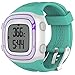 Replacement Band for Garmin Forerunner 10/15 for Women/Man - TenYun Silicone Wristband Strap/Bands for Garmin Forerunner 10/Garmin Forerunner 15 (Teal, Small Size 0.81