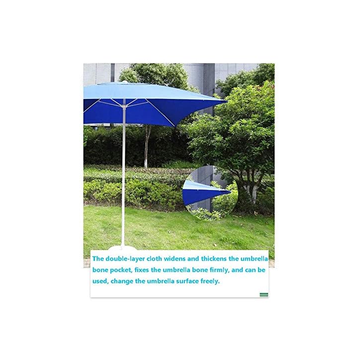 LNDDP Sonnenschirme Blauer Patio-Gartentischschirm, perfekt für den