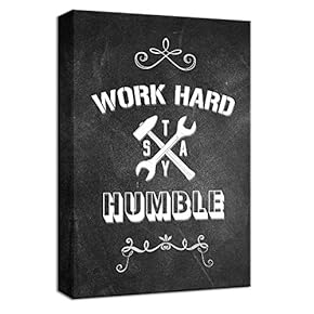 Canvas Wall Art Inspirational Quotes for Office Painting Artwork for Home Prints Framed - 12x18 inches