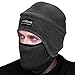 Winter Thermal Hats-Balaclava Fleece Hood-Windproof Ski Mask -KID Women&Men-Heavyweight Cold Weather Winter Motorcycle Ski & Snowboard Gear (Grey, M)
