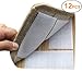 Rug Anchors Carpet Hook and Loop Non-slip Mat Anti-skid Stickers (12PCS , White)