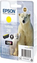 Epson 26 Polar Bear Yellow Claria Premium Ink Cartridge Genuine T2614 view 4