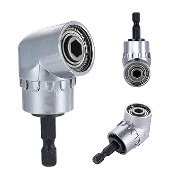 Delidge 105 Degree Angle Screwdriver Set Socket Holder Adapter Adjustable Bits Drill Bit Angle Screw Driver Tool 1/4inch Hex Bit Socket