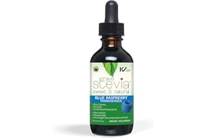 CRAVESTEVIA - All Natural Liquid Stevia Drops - Sugar Replacement | Organic | Gluten Free | Non-GMO | 30ml Bottle (Blue Raspberry)