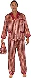 P.H. Men's Satin Pajama and Slipper Gift Set
