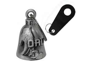 Dream Apparel Motorcycle Bells w/Hanger Biker Bell Motorcycle Accessories For Good Luck Safe Riding Luck Key Chain Bell
