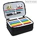 YOUSHARES 72 Slots Pencil Case - Handy Large Capacity Oxford Multi-layer Zipper Pencil Bag for Color Pen, Colored Pencils, Watercolor Pens, Makeup Brush, Cosmetic Brushes, Gel Pen and More (Black)