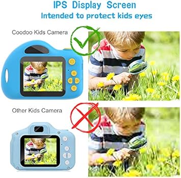 Coodoo Kids Camera Toys Birthday For 3 Year Old Boys Girls 5 1cm Ips Screen 1080p 4x Digital Zoom Mini Video Recorder Shockproof Silicone Shell With String Buy Online At Best Price
