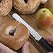 Rada Cutlery Bagel Knife Stainless Steel Blade Steel Resin Made in USA, 10-1/8 Inches, Black Handle