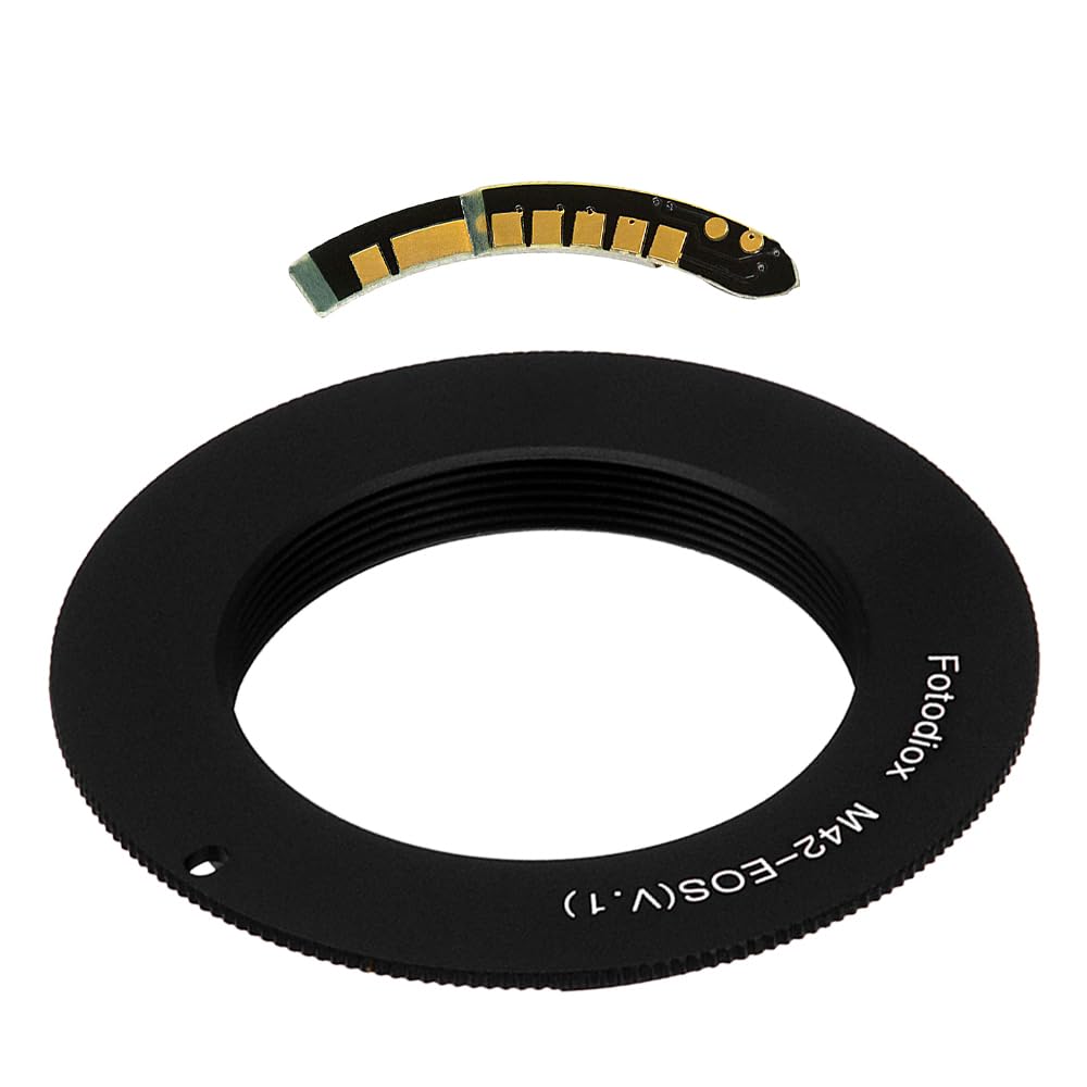 Fotodiox FC10 Lens Adapter Compatible with M42x1mm Type 1 Lenses to EOS EF and EFS Mount Cameras - Includes Gen10 Focus Confirmation Chip — image 1