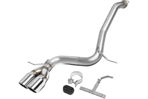 DNA Motoring CBE-MU-XB08-24L Exhaust Axle Cat Back System w/3.5 Inch Muffler Tip Compatible with 08-15 Scion XB