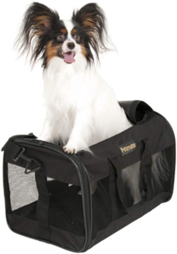 Petmate Soft-Sided Kennel Cab Small Pet Carrier Two Easy-Open Doors 3 Stylish Colors 2 Sizes : Soft Sided Pet Carriers : Pet Supplies