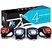 FX FFEXS Bike Lights Front and Back - Bike Lights Set - Bright Bicycle Lights Front Rear Waterproof Silicone - Cycling Lights for Mountain Roads Night Cycling - Brighter Than Helmet Lights