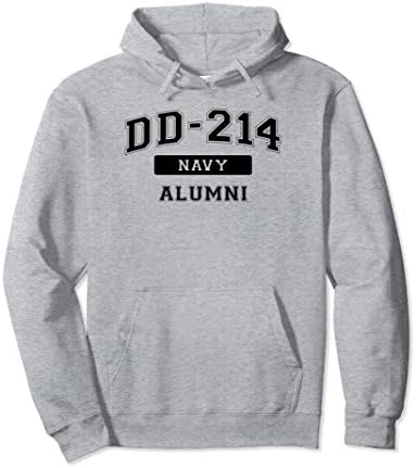 Unisex DD-214 US Navy Alumni Pullover Hoodie XL: Heather Grey