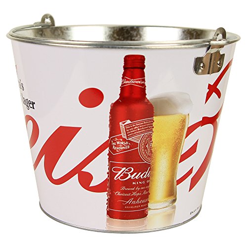 Beer Brand Full Color Aluminum Beer Bucket Budweiser Smoothest Lager