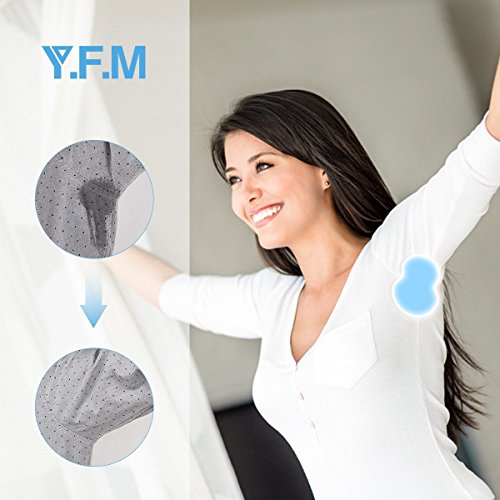 Underarm Sweat Pads, Y.F.M Underarm Antiperspirant Sticker Absorbing Sweat Pads non-woven fabric Disposable Shield Dress Shields Sweat Guard for Women and Men [40 Pack/20 Pairs] - Thumbnail 2