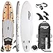 THURSO SURF Inflatable Stand Up Paddle Board All-Around SUP Waterwalker 132 11'×32''×6'' Deluxe Package | Carbon Shaft Paddle | Roller Backpack | Rechargeable Electric Pump | Coiled Leash (Crimson)