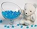 Bestgle 100Pcs 8.5OZ Aquarium Decoration Ornament Glass Beads Acrylic Crystals Gems Ice Rocks for Table Scatter, Vase Filler, Event, Wedding, Arts, Crafts & Fish Tank Bowl, Blue