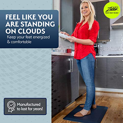 Sky Solutions Anti Fatigue Mat - Cushioned Comfort Floor Mats for Kitchen, Office & Garage - Padded Pad for Office - Non… - Image 2