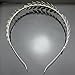 RechicGu Silver Roman Leaf Branch Dainty Bridal Hair Crown Headband Dress Boho Alice Band