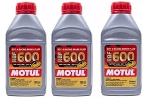 MOTUL BRAKE FLUID RBF 600 FACTORY LINE SYNTHETIC DOT 4 RACING 500ml - Set of 3