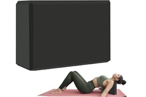 MBKHFLL Yoga Block - Supportive Latex-Free Eva Foam - Soft Non-Slip Surface with Beveled Edges for Yoga, Pilates, Meditation - Yoga Accessories for Stability, Balance, Deepen Stretches