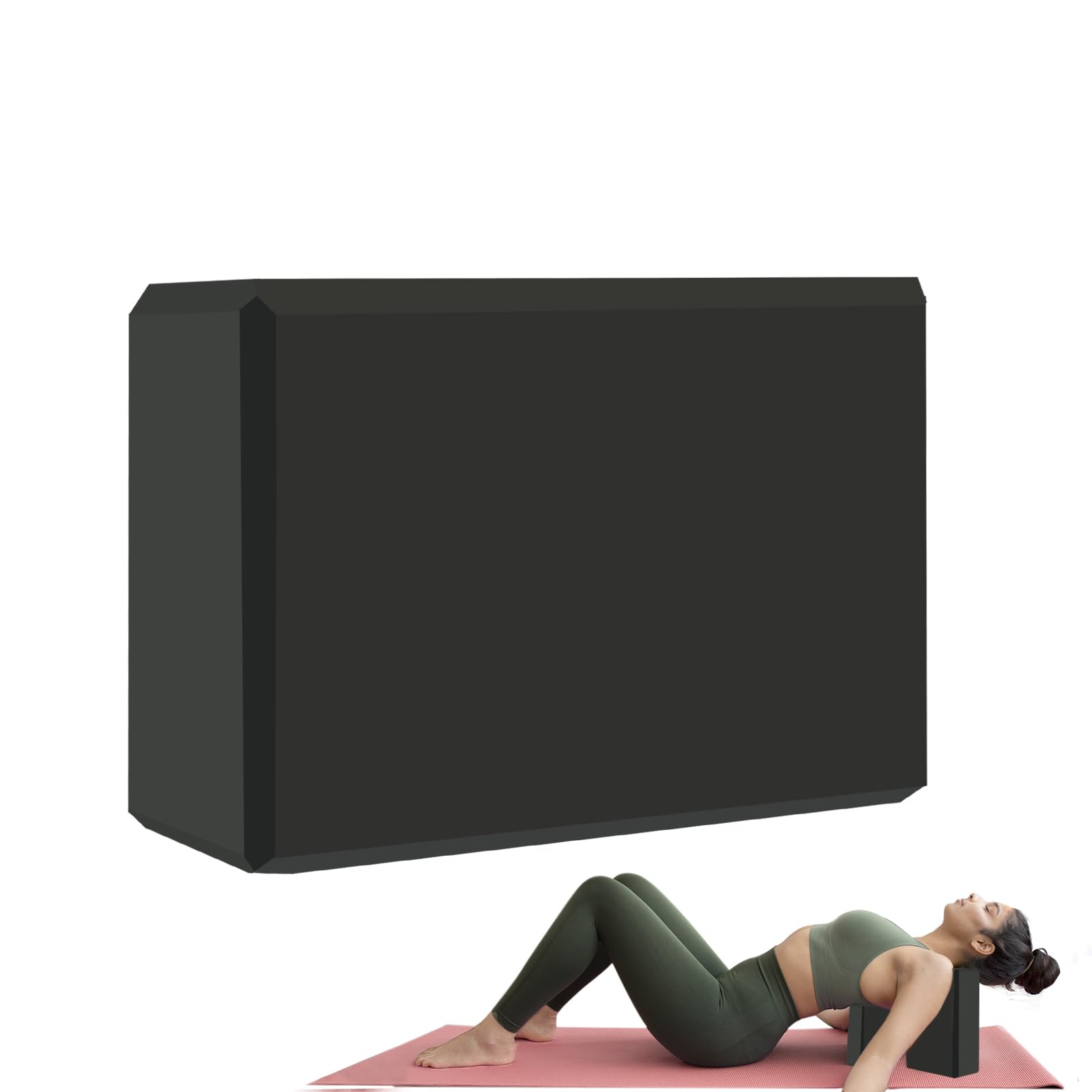 Photo 1 of ***LIKE NEW/OPEN BOX***
MBKHFLL Yoga Block - Supportive Latex-Free Eva Foam - Soft Non-Slip Surface with Beveled Edges for Yoga, Pilates, Meditation - Yoga Accessories for Stability, Balance, Deepen Stretches (black)