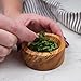 RSVP International Olive Wood Condiment Pinch Bowl, 3
