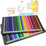 TAIR 72-Count Colored Pencils Set Drawing Pencils