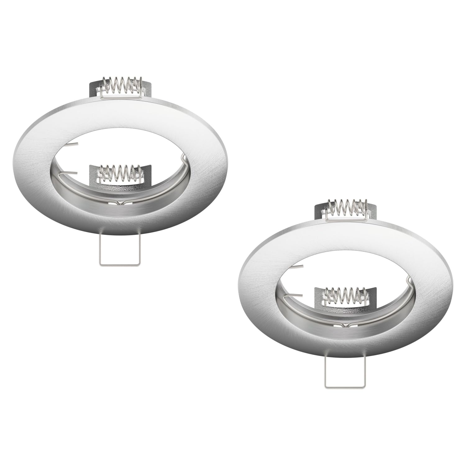 ledscom.de 2 pcs recessed Ceiling Frame CIRC, Round, Aluminium matt — image 1