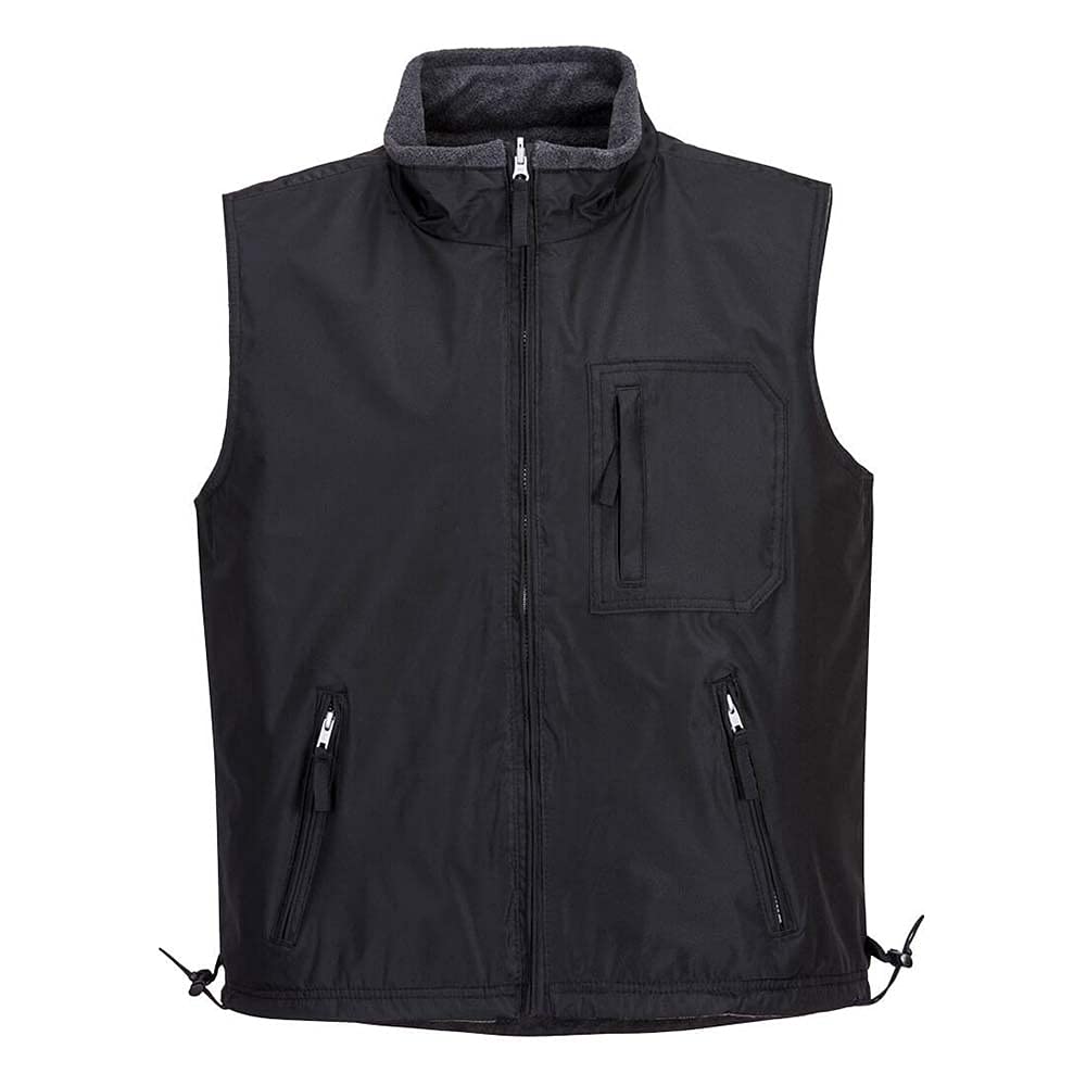 Portwest RS Reversible Bodywarmer, Size: M, Colour: Black, S418BKRM