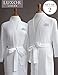 Luxor Linens Couple Items - Plush 100% Cotton Super Soft Waffle Robes - Darling Collection (2-Pcs Waffle Robes - His and Hers)