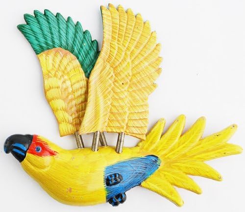 Beautiful Flying Parrot Fridge Magnet - Banana Yellow