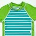 i play. by green sprouts boys Rashguard rash guard shirts, Aqua Stripe, 3T US