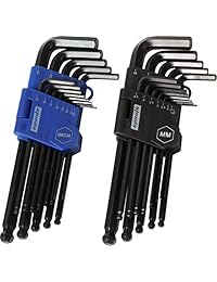 epauto 26 Pcs Brazo Largo (extremo de bola Llave hexagonal (Set, métricas