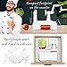 Folksmate Spiralizer Vegetable Slicer, Vegetable Spiralizer with Strong Stainless Steel Spiral 3-Blade, Best Veggie Pasta Spaghetti Salad Maker for Low Carb/Paleo/Gluten-Free