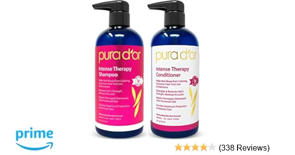 Amazon Com Pura D Or Intense Therapy Shampoo Conditioner