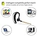 Bluetooth Headset, Wireless Business Bluetooth Earpiece V4.1 Ultralight Earphones in-Ear Earbuds with Mic for Office/Workout/Driving (Gold+Case)