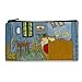 FM FM42 Van Gogh Paintings 6PCS Small Canvas Bag with Inner Lining Black Zipper 18cm10.5cm(7