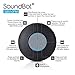 SoundBot SB510FM FM RADIO Water Resistant Bluetooth Wireless 5W Shower Speaker HandsFree Portable Speakerphone w/ Auto-Scan Tuner, 6Hrs Music Streaming, Built-in Mic, Detachable Suction Cup, Lanyard