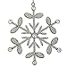 Handmade Snowflake Iron & Glass Pendant Christmas Tree Ornaments Set | ShalinIndia Elegant Hanging Decor for Home and Party Decoration | 6 Inches Christmas Decorations for Tree